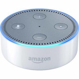 White Amazon Echo Dot